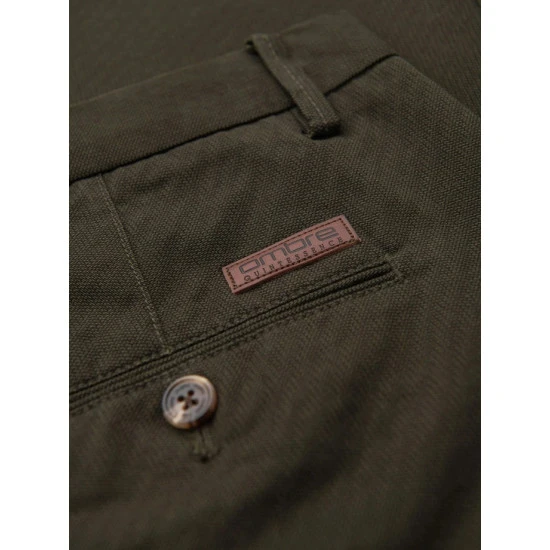 Vyriškos chaki spalvos kelnės Tuman Klasikinės kelnės