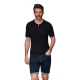 Vyriška juodos spalvos polo marškinėliai Elegant