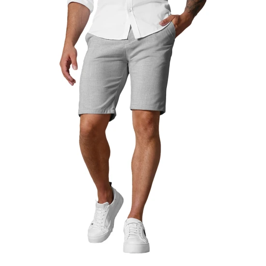 Vyriški šviesiai pilki šortai Remo Šortai | Bridžai