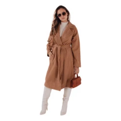 Moteriškas rudas paltas Nancy