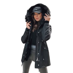 Juoda moteriška striukė Garnit