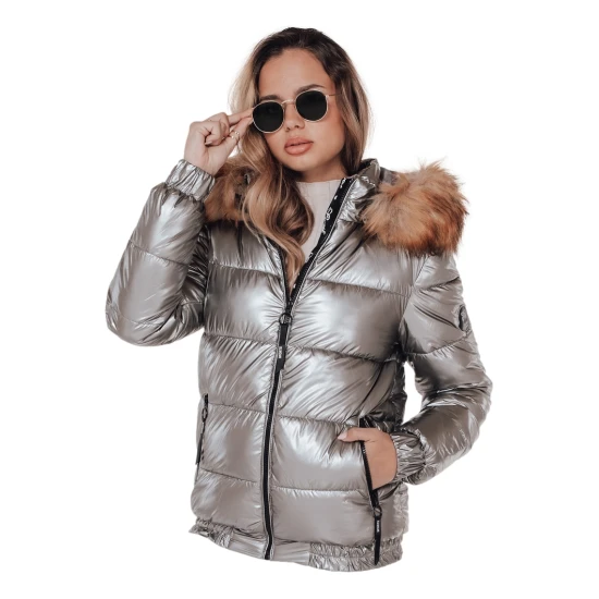 Moteriška blizgi pilka striukė Melani Moteriškos striukės