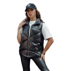 Moteriška juoda blizgi liemenė Bogo