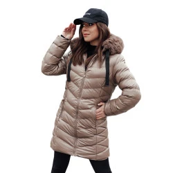 Moteriška rusva dygsniuota striukė Crystal