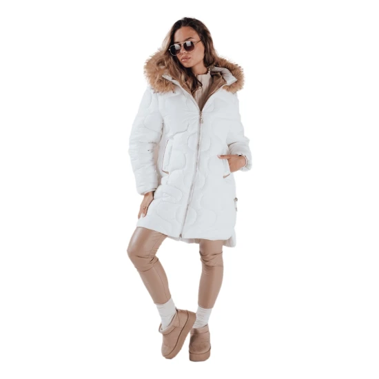 Moteriška žieminė balta striukė Virel