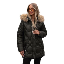 Moteriška žieminė juodos spalvos striukė Verni