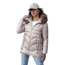 Moteriška rožinė žieminė striukė Jessica