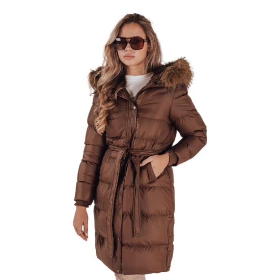 Moteriška žieminė ruda striukė Bela Striukės