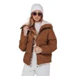 Женская зимняя коричневая куртка Trendy