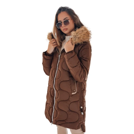 Moteriška žieminė ruda striukė Virel Moteriškos striukės