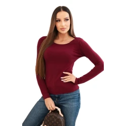 Moteriškas bordo spalvos megztinis Renat