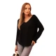 Moteriškas juodas megztinis Remo
