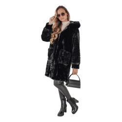 Moteriškas juodas paltas Modi