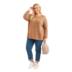 Moteriškas rudas megztinis Minos