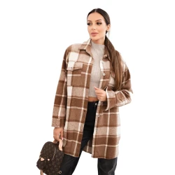 Moteriški rudi languoti marškiniai Veste