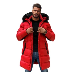 Raudona vyriška striukė Alom