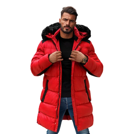 Raudona vyriška striukė Alom Žieminės striukės