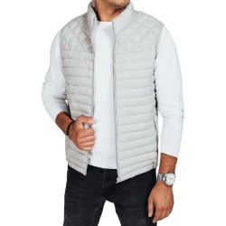 Vyriška šviesiai pilka liemenė Geir