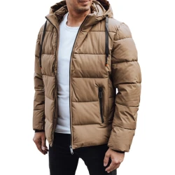 Vyriška žieminė šviesiai rudos spalvos striukė Nevex