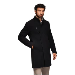 Vyriškas juodas paltas Adre