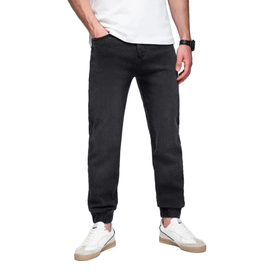 Vyriški juodi džinsai Kone Džinsai ir Jogeriai