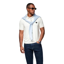 Vyriški rusvi polo marškinėliai Exim