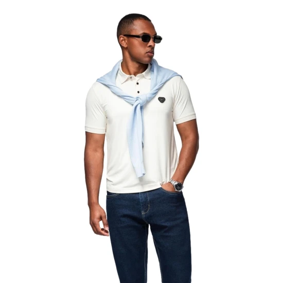 Vyriški rusvi polo marškinėliai Exim POLO marškinėliai