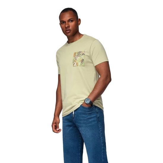 Vyriški šviesiai žali marškinėliai David Marškinėliai