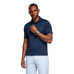Vyriški tamsiai mėlyni polo marškinėliai Exim