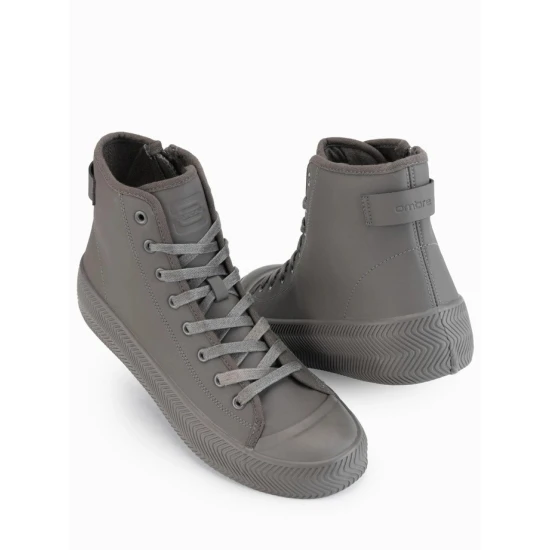 Vyriški pilki laisvalaikio batai su užtrauktuku Brener Avalynė