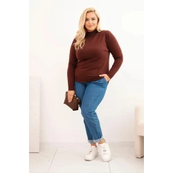 Moteriškas rudos spalvos megztinis Kato