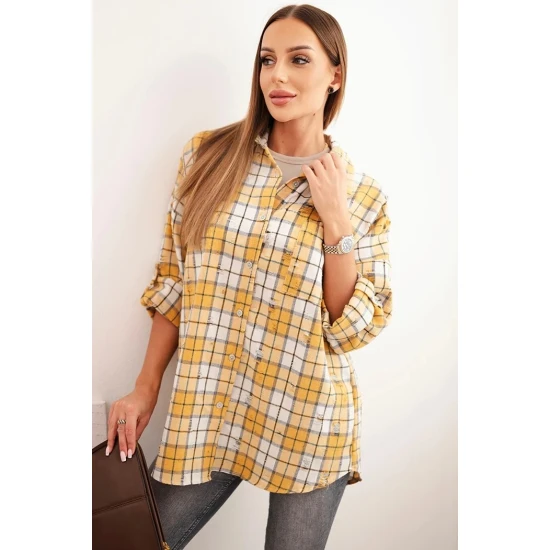 Moteriški geltoni languoti marškiniai Copo Moteriški marškiniai