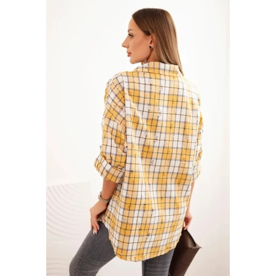 Moteriški geltoni languoti marškiniai Copo Moteriški marškiniai