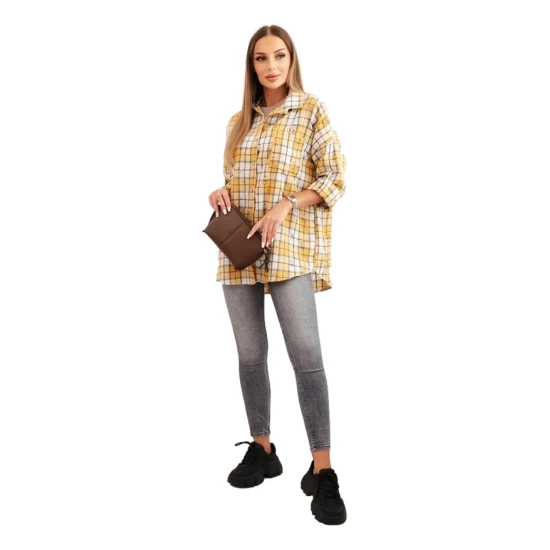 Moteriški geltoni languoti marškiniai Copo Moteriški marškiniai