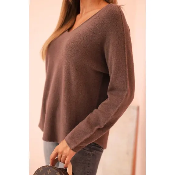 Women's brown cardigan Remo Women's sweaters