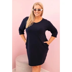 Moteriška tamsiai mėlyna suknelė Self