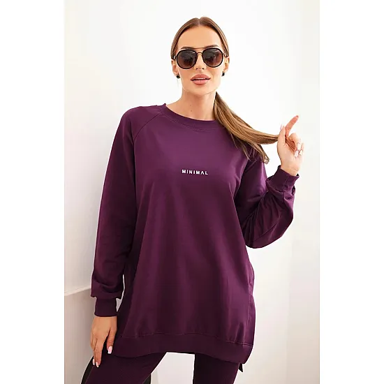 Moteriškas violetinis komplektas Minimal Moteriški komplektai