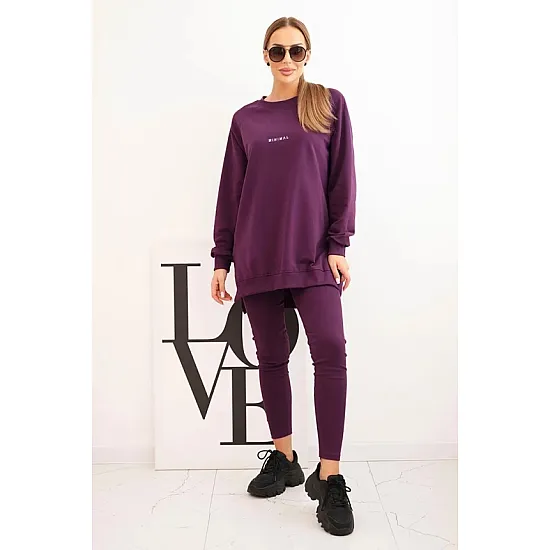 Moteriškas violetinis komplektas Minimal Moteriški komplektai