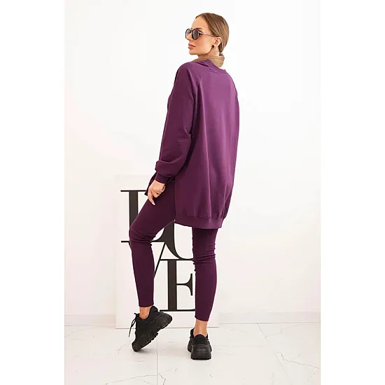 Moteriškas violetinis komplektas Minimal Moteriški komplektai