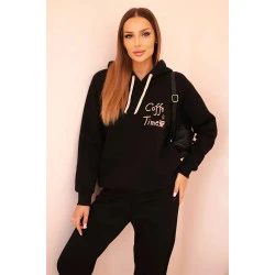Moteriškas juodas komplektas Coffe