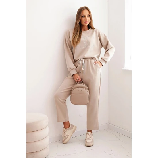 Moteriškas rusvas komplektas Ring Moteriški komplektai