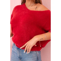 Moteriškas raudonas megztinis Cloud