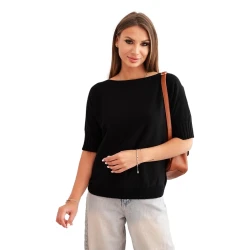 Moteriškas juodas megztinis Aleta