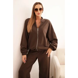Moteriškas tamsiai rudas komplektas Fan