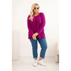 Moteriškas violetinis megztinis Minos