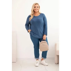 Moteriškas mėlynas megztinis Minos