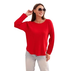 Moteriškas raudonos spalvos megztinis Romil