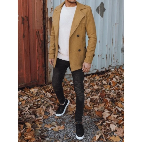 Vyriškas rudas paltas Arlas Paltai