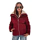Moteriška žieminė bordo striukė Trendy Moteriškos striukės