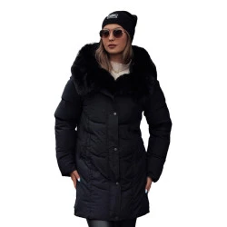 Moteriška žieminė juoda striukė Niki